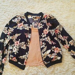 Floral Bomber jacket